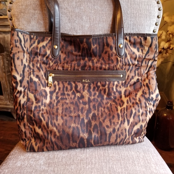 Lauren Ralph Lauren Leopard tote - Picture 1 of 5